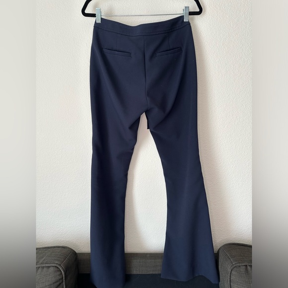 Banana Republic x Olivia Palermo Navy Lace-up Flare Pants Size 2 - Picture 4 of 7